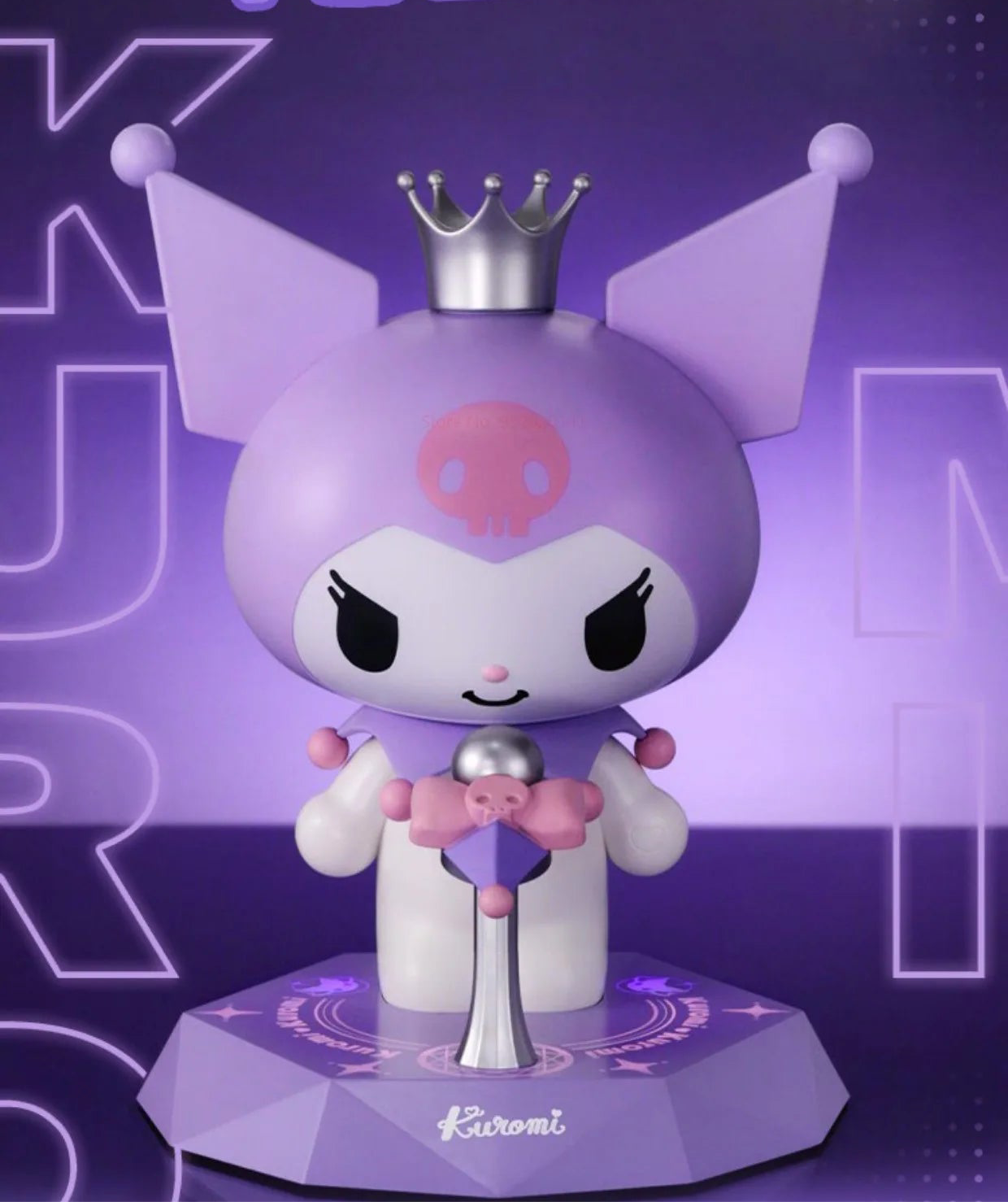 Genuine Sanrio Kuromi Speaker Anime Cartoon Kuromi Doll Toys Stage Stars Bluetooth Speaker Kawaii Soundbox.