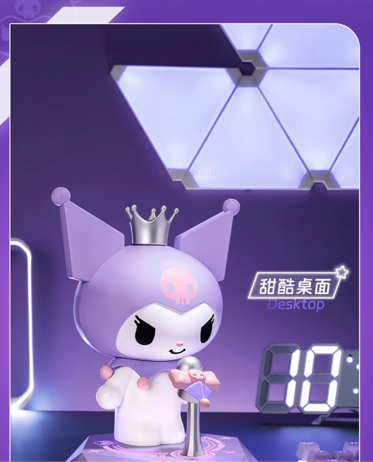Genuine Sanrio Kuromi Speaker Anime Cartoon Kuromi Doll Toys Stage Stars Bluetooth Speaker Kawaii Soundbox.