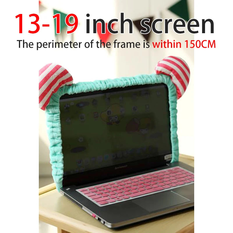 Cute Dust-proof Computer Surrounding Notebook Monitor Decorative Cover Protective Cover