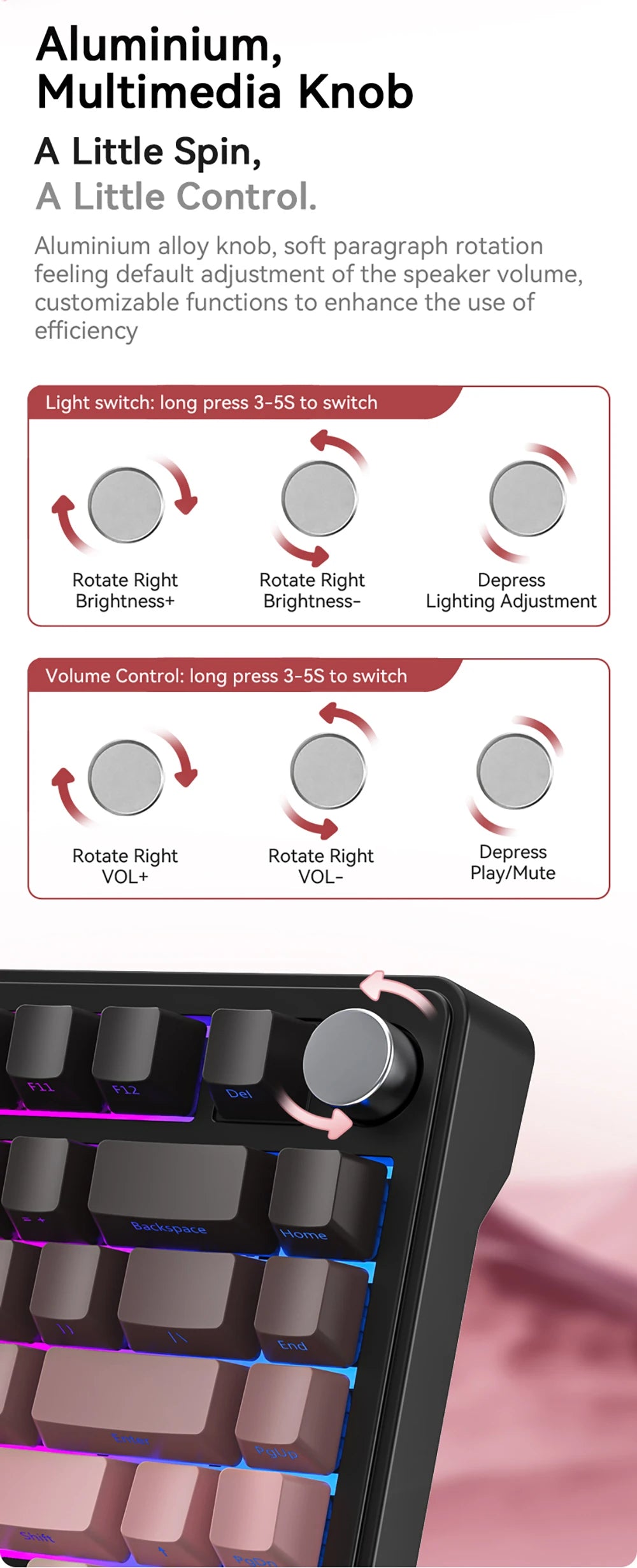 CloudClicks X85 – RGB ASMR Mechanical Keyboard 🎀