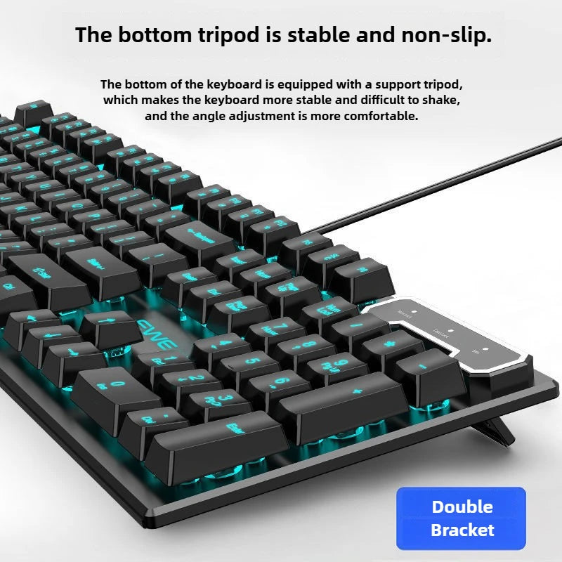 trendy Wired USB RGB Gaming Keyboard and Mouse Combo Ergonomic Waterproof Keyboard and Mouse Combos Set for Desktop Gamers