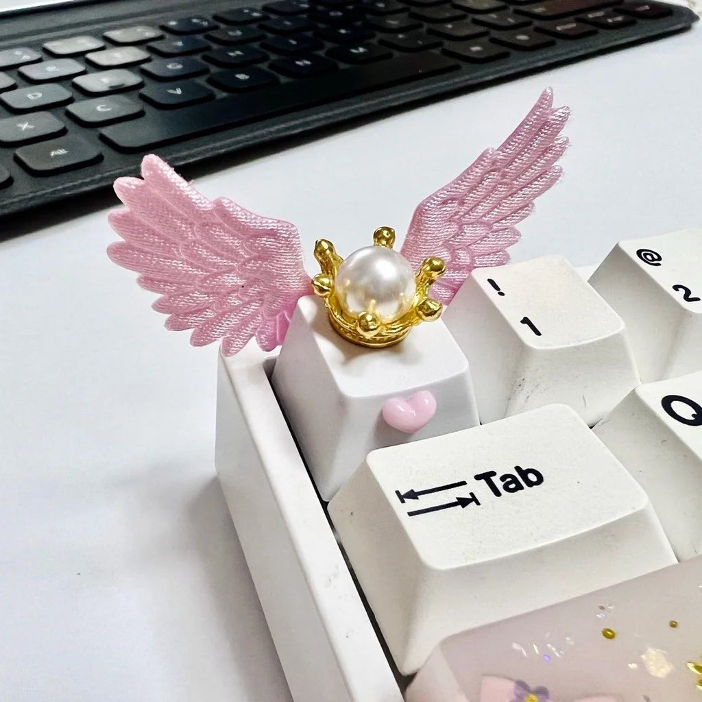 Beautiful Angel Winged Keycap for Cherry Cross Axis Mechanical Keyboard OEM Keycap Fairy Keycap
