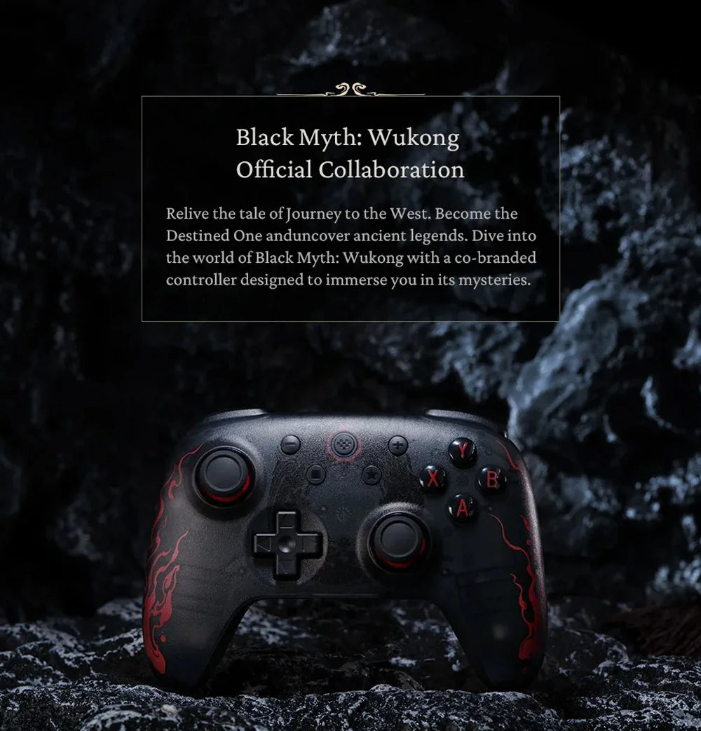 8BitDo Black Myth Wukong Gamepads PC Ultimate 2C Gaming Controller Windows 10 11 Steam Raspberry Pi Android Hall Effect Joystick