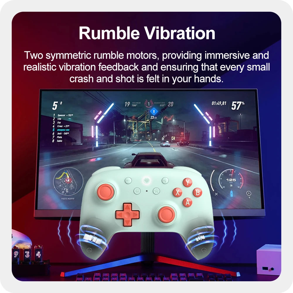 8BitDo Gamepads PC Ultimate 2C Wireless Gaming Controller for Windows 10/11 Steam Raspberry Pi Android Control Hall Effect Stick