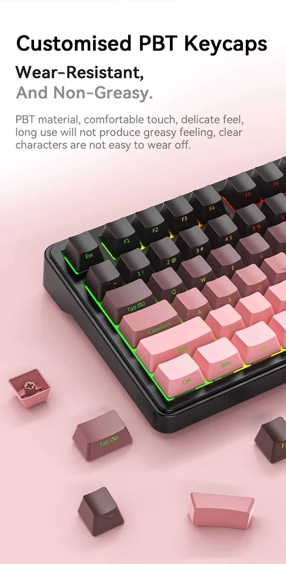 CloudClicks X85 – RGB ASMR Mechanical Keyboard 🎀