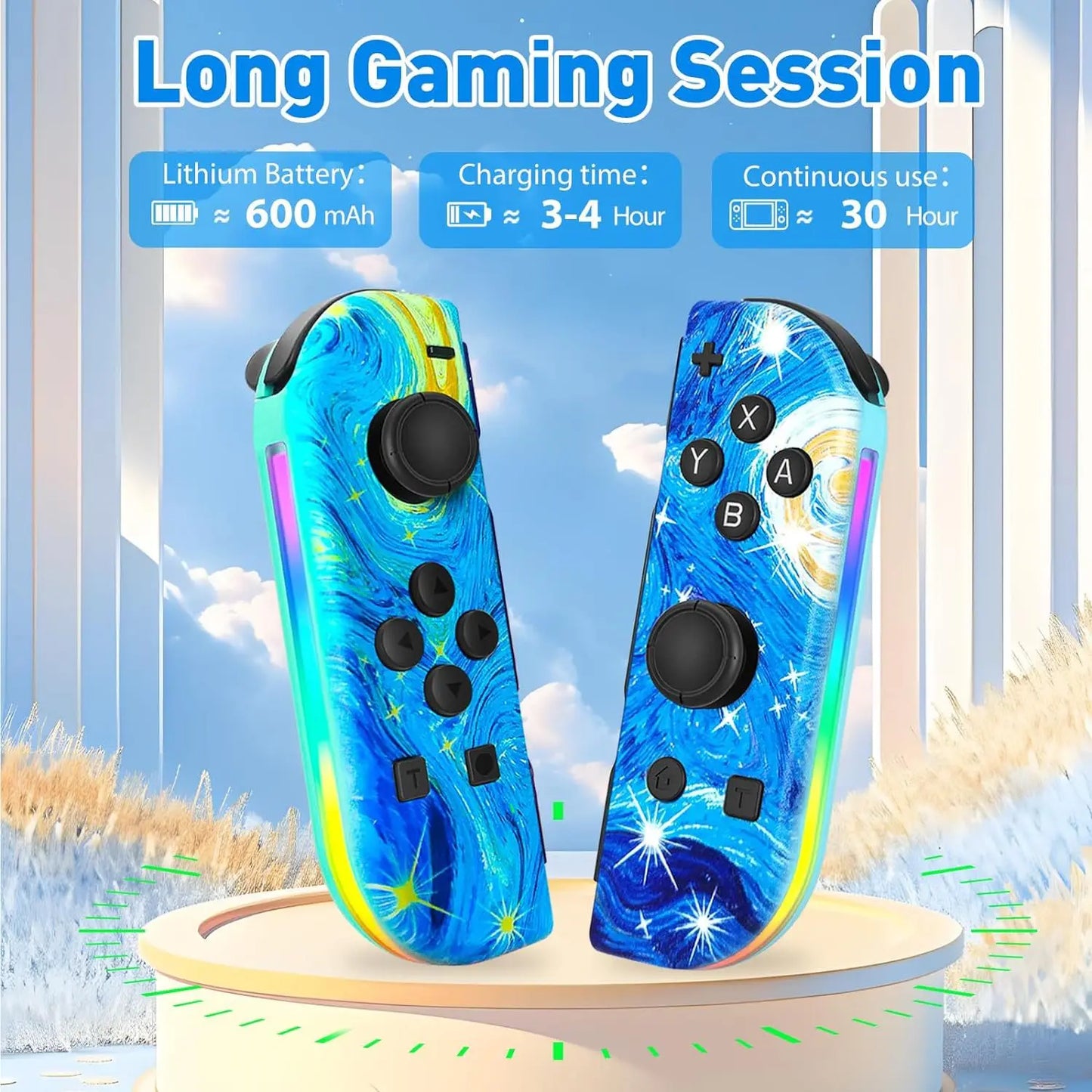 Joypad Controller Wake-up Controllers for Switch/Lite/OLED Replacement Controller with Sword Dual Vibration Joy-con Switch