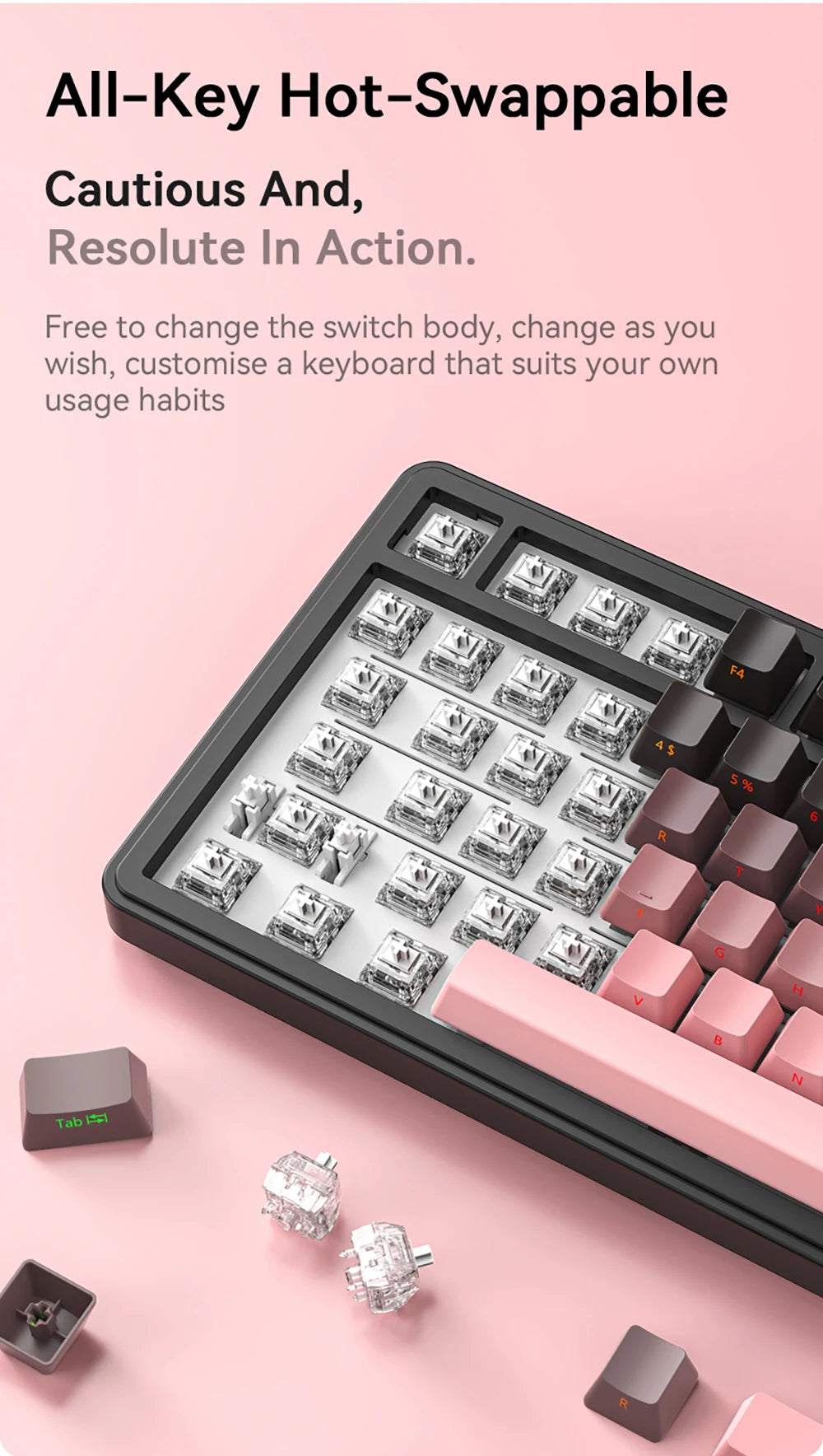 CloudClicks X85 – RGB ASMR Mechanical Keyboard 🎀