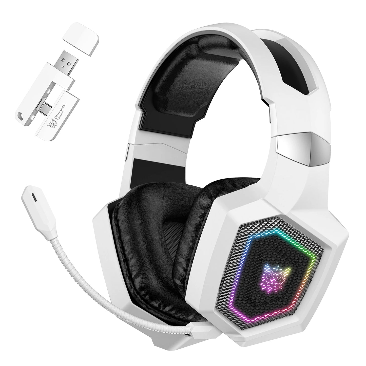GT806 2.4GHz Wireless Gaming Headset HiFi Sound Quality PcLaptop With Microphone Noise Canceling Gaming Headphone For PC