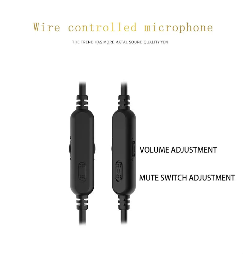 High Quality Wired Headset 3.5mm Detachable Mic Over-Ear Gaming Headphones with microphone For PC Computer PS4 PS5 Xbox Switch