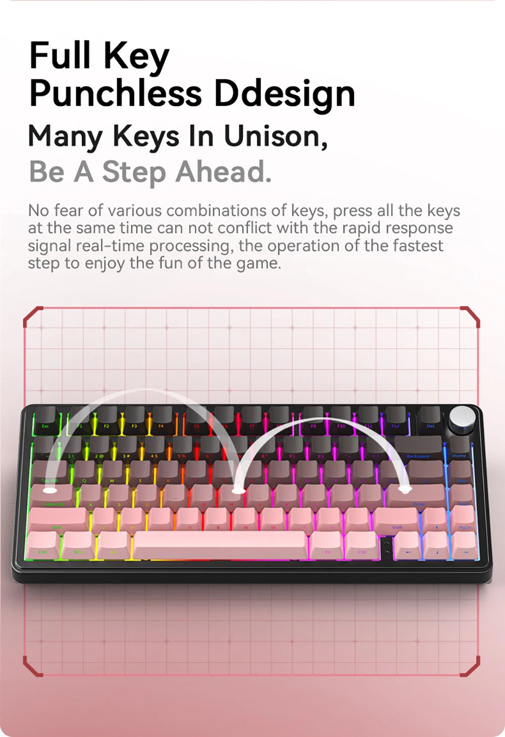 CloudClicks X85 – RGB ASMR Mechanical Keyboard 🎀