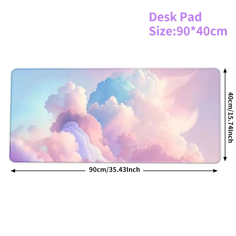 Cloud Keyboard Wrist Rest Mouse Pad Wrist Support Keyboard Set with Ergonomic Memory Foam Anti-Slip Base for Home Office Laptop