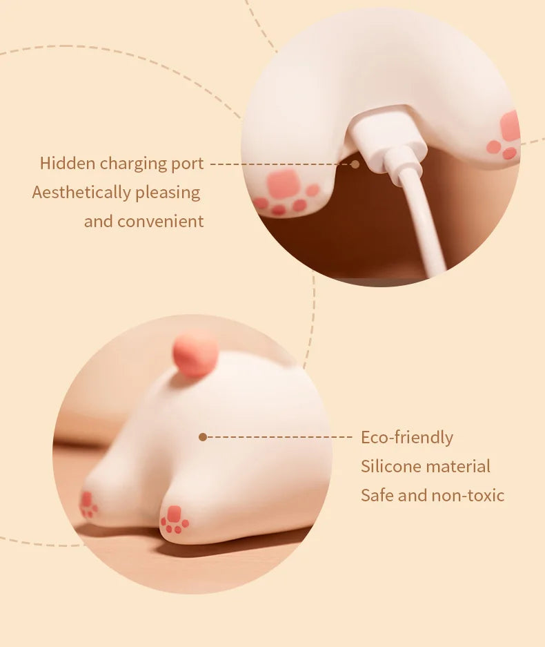 Emotional Support Night Light, Soft Squishy Bunny Vibes!