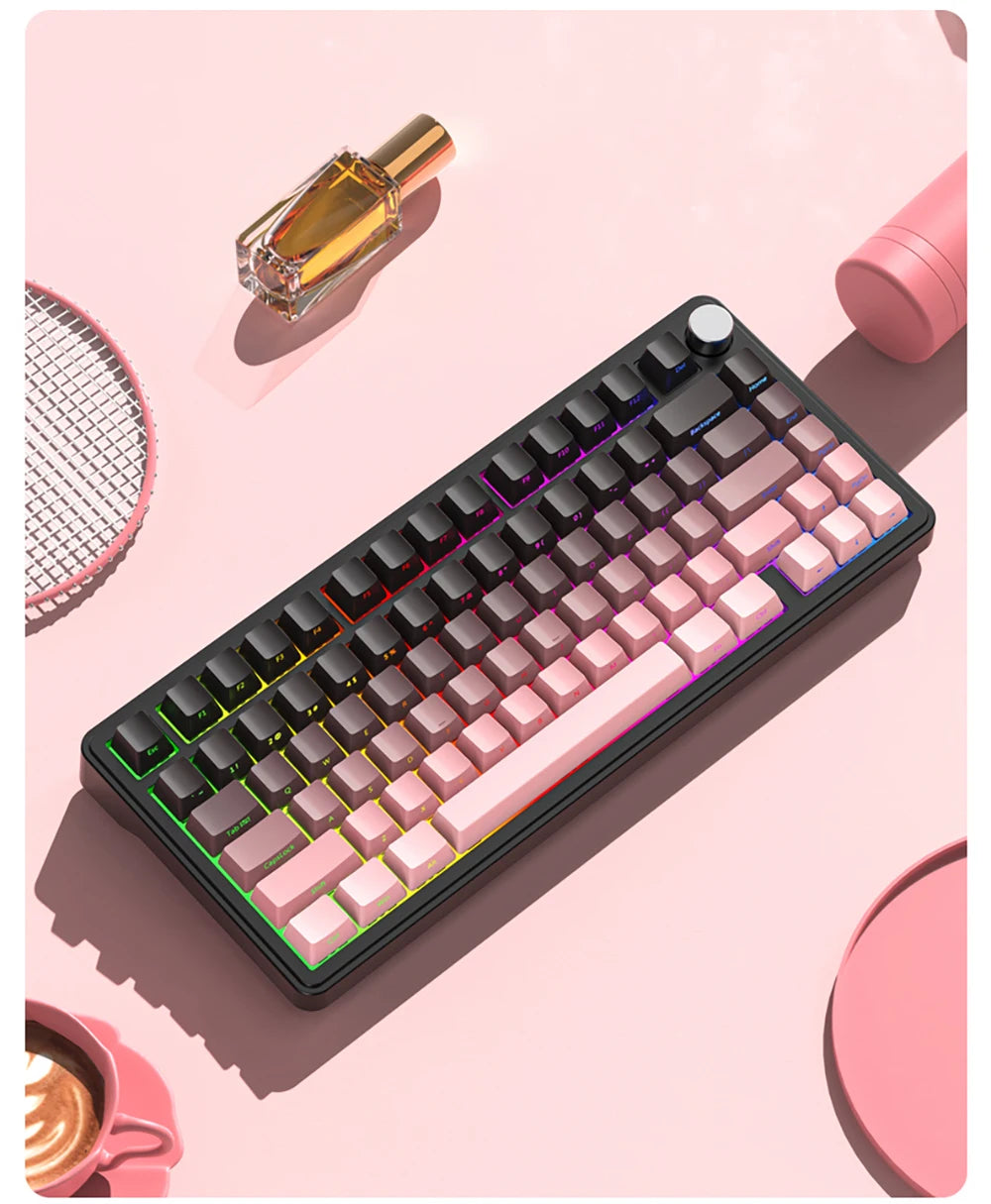 CloudClicks X85 – RGB ASMR Mechanical Keyboard 🎀