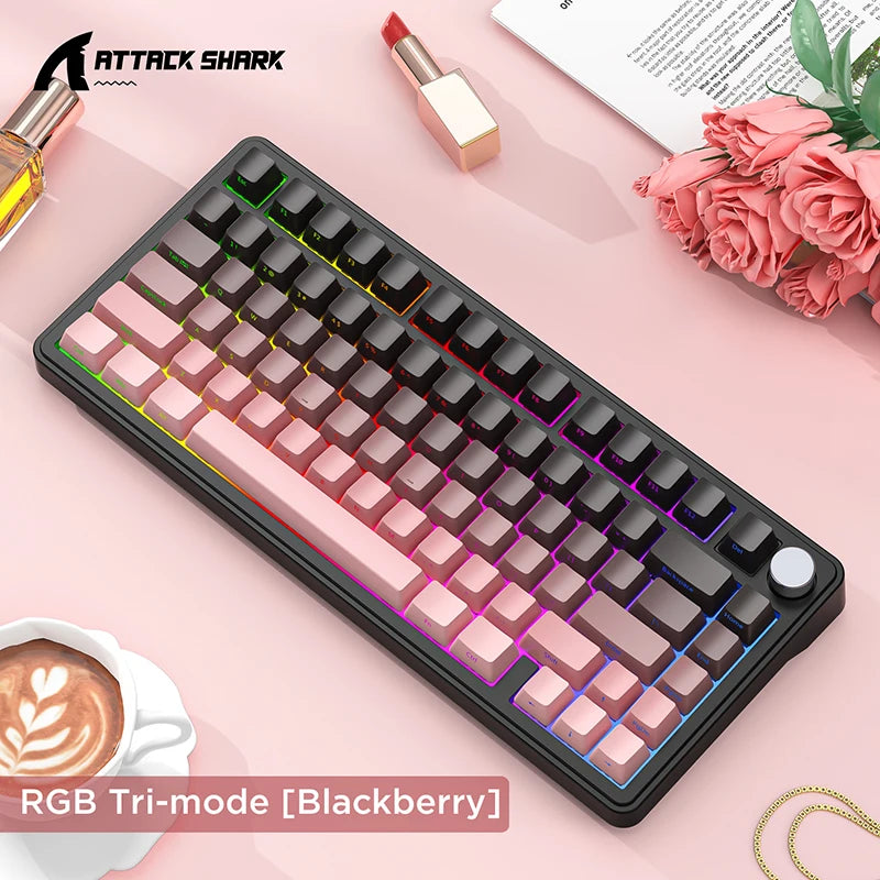 CloudClicks X85 – RGB ASMR Mechanical Keyboard 🎀