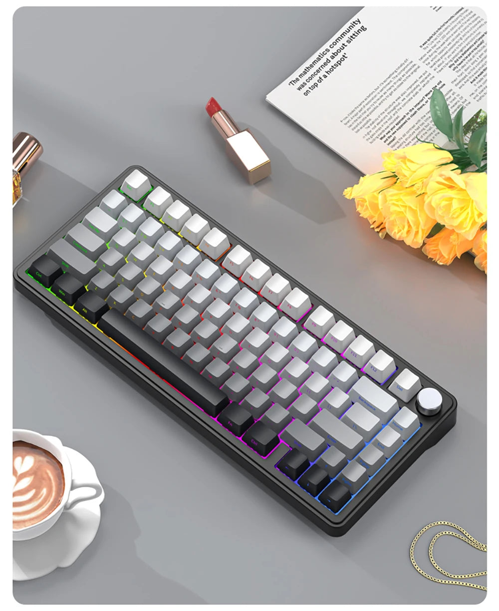 CloudClicks X85 – RGB ASMR Mechanical Keyboard 🎀