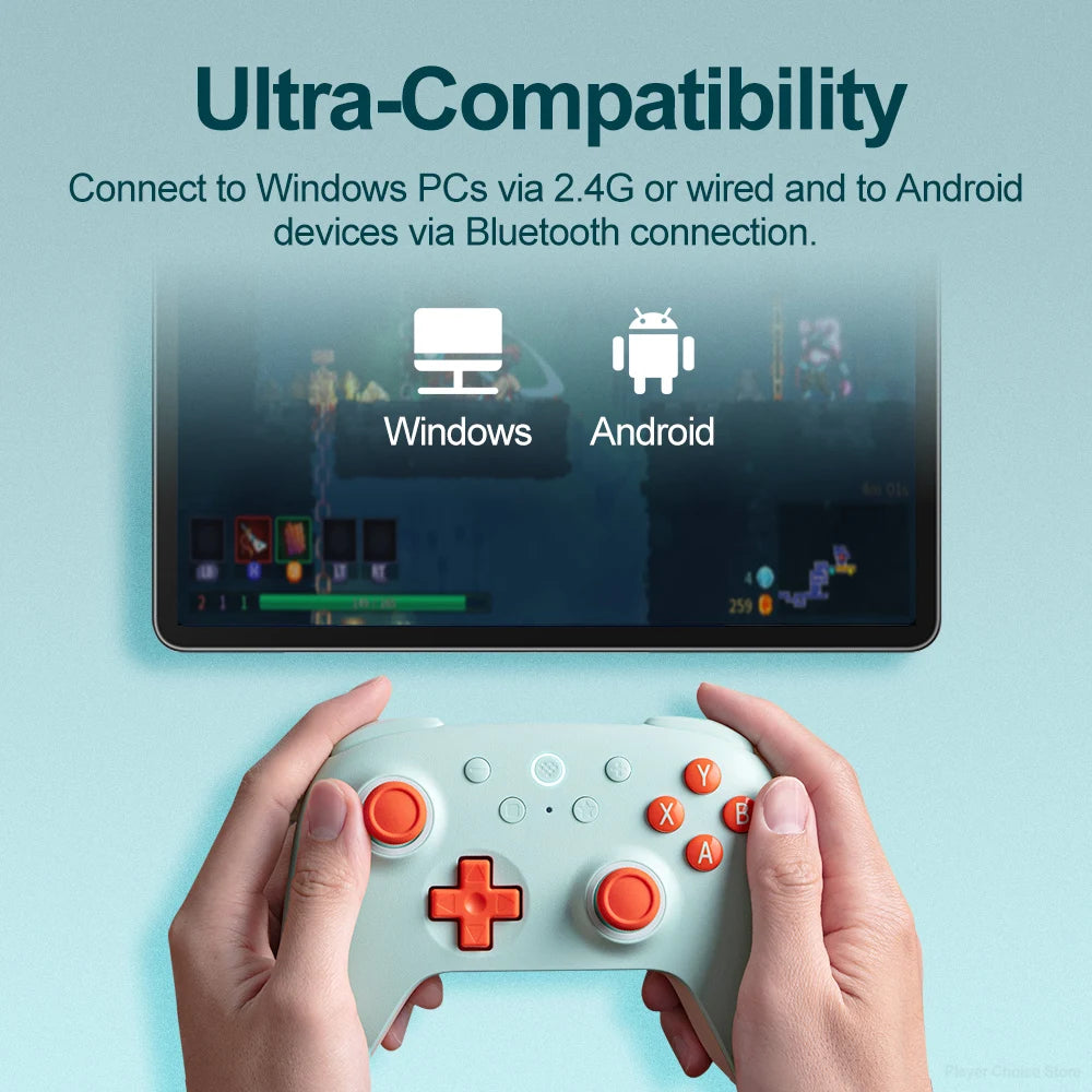 8BitDo Gamepads PC Ultimate 2C Wireless Gaming Controller for Windows 10/11 Steam Raspberry Pi Android Control Hall Effect Stick