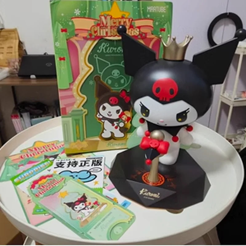 Genuine Sanrio Kuromi Speaker Anime Cartoon Kuromi Doll Toys Stage Stars Bluetooth Speaker Kawaii Soundbox.
