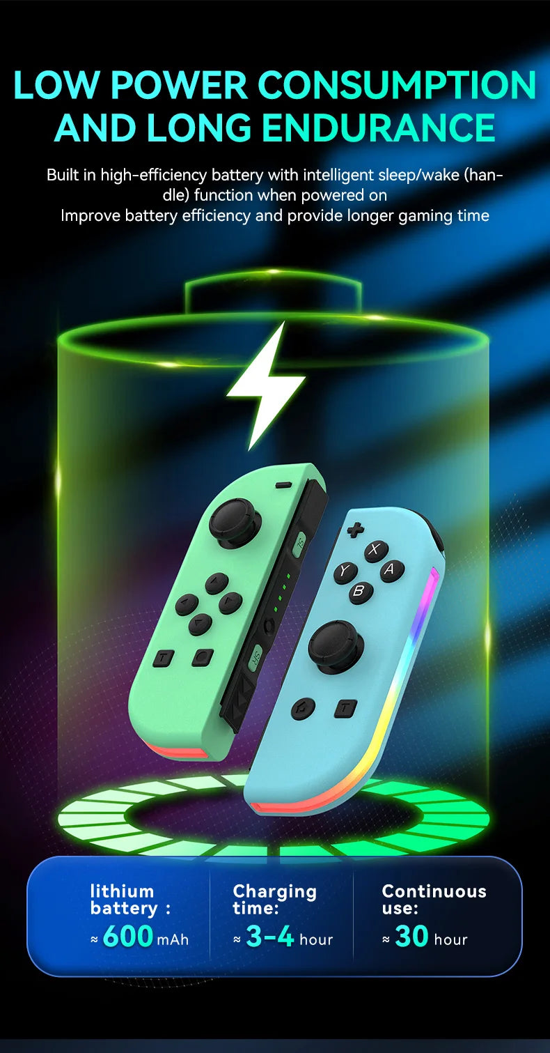 Joypad Controller Wake-up Controllers for Switch/Lite/OLED Replacement Controller with Sword Dual Vibration Joy-con Switch