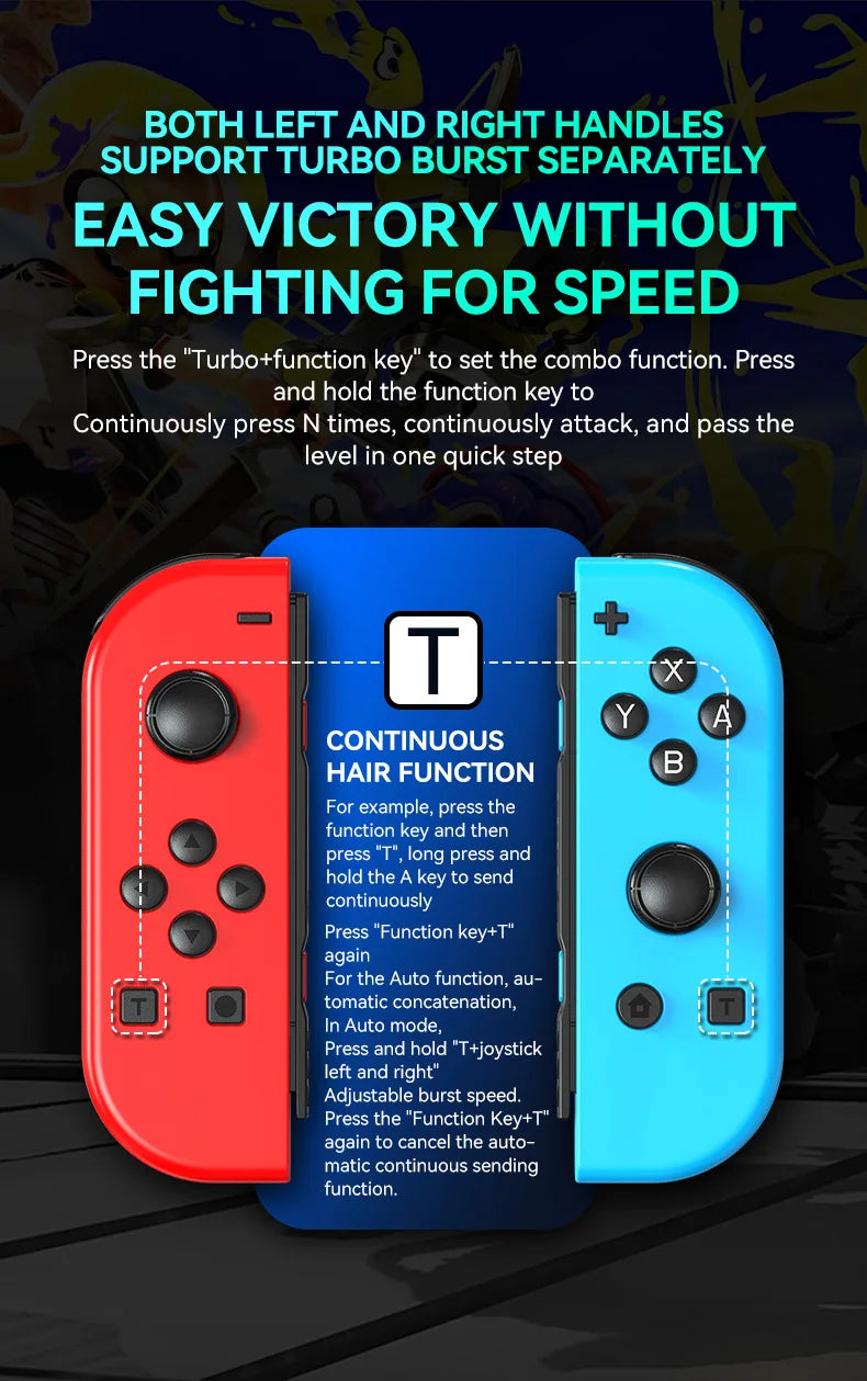 Joypad Controller Wake-up Controllers for Switch/Lite/OLED Replacement Controller with Sword Dual Vibration Joy-con Switch