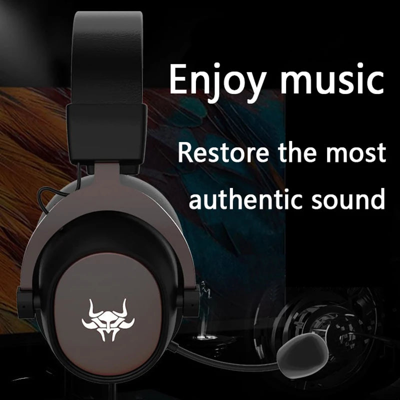 High Quality Wired Headset 3.5mm Detachable Mic Over-Ear Gaming Headphones with microphone For PC Computer PS4 PS5 Xbox Switch