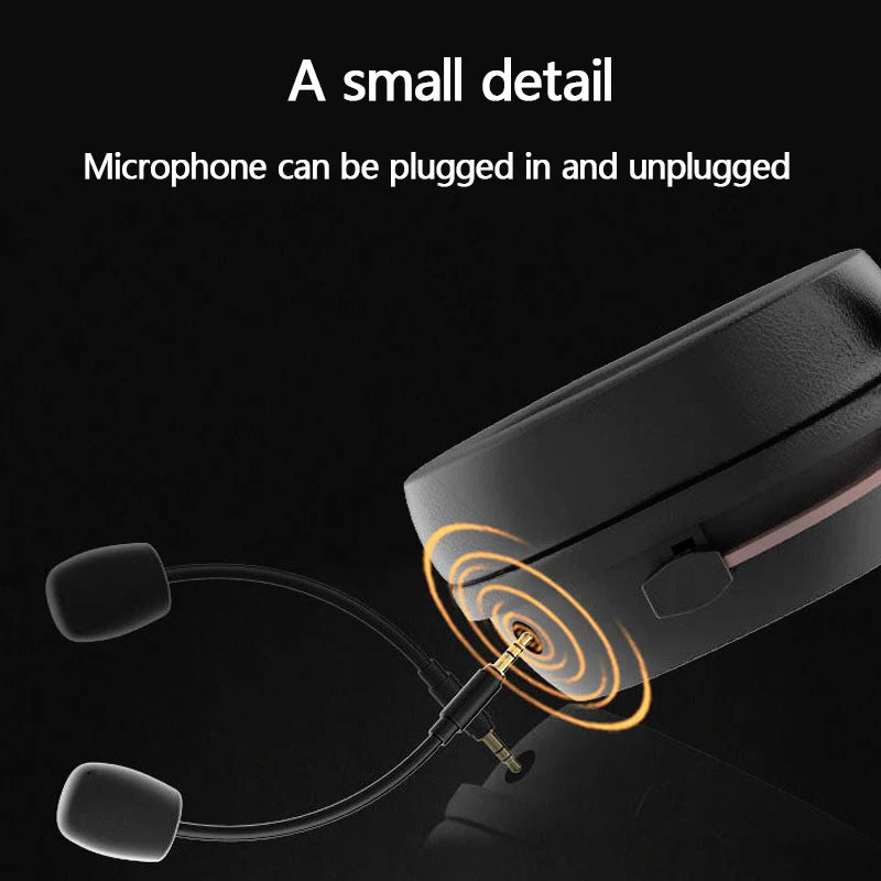 High Quality Wired Headset 3.5mm Detachable Mic Over-Ear Gaming Headphones with microphone For PC Computer PS4 PS5 Xbox Switch