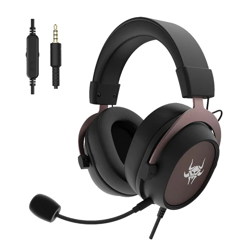High Quality Wired Headset 3.5mm Detachable Mic Over-Ear Gaming Headphones with microphone For PC Computer PS4 PS5 Xbox Switch