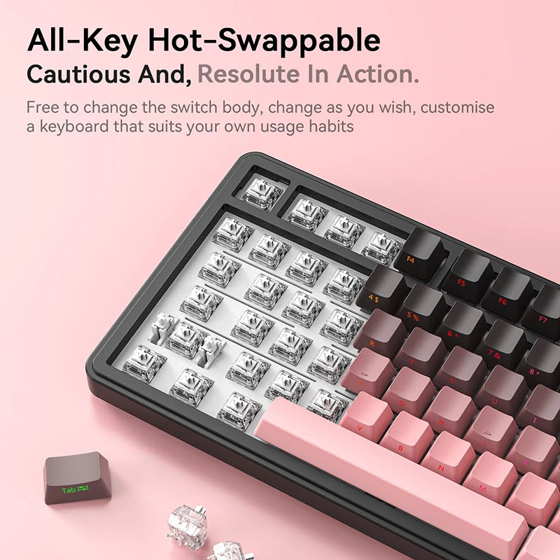 CloudClicks X85 – RGB ASMR Mechanical Keyboard 🎀