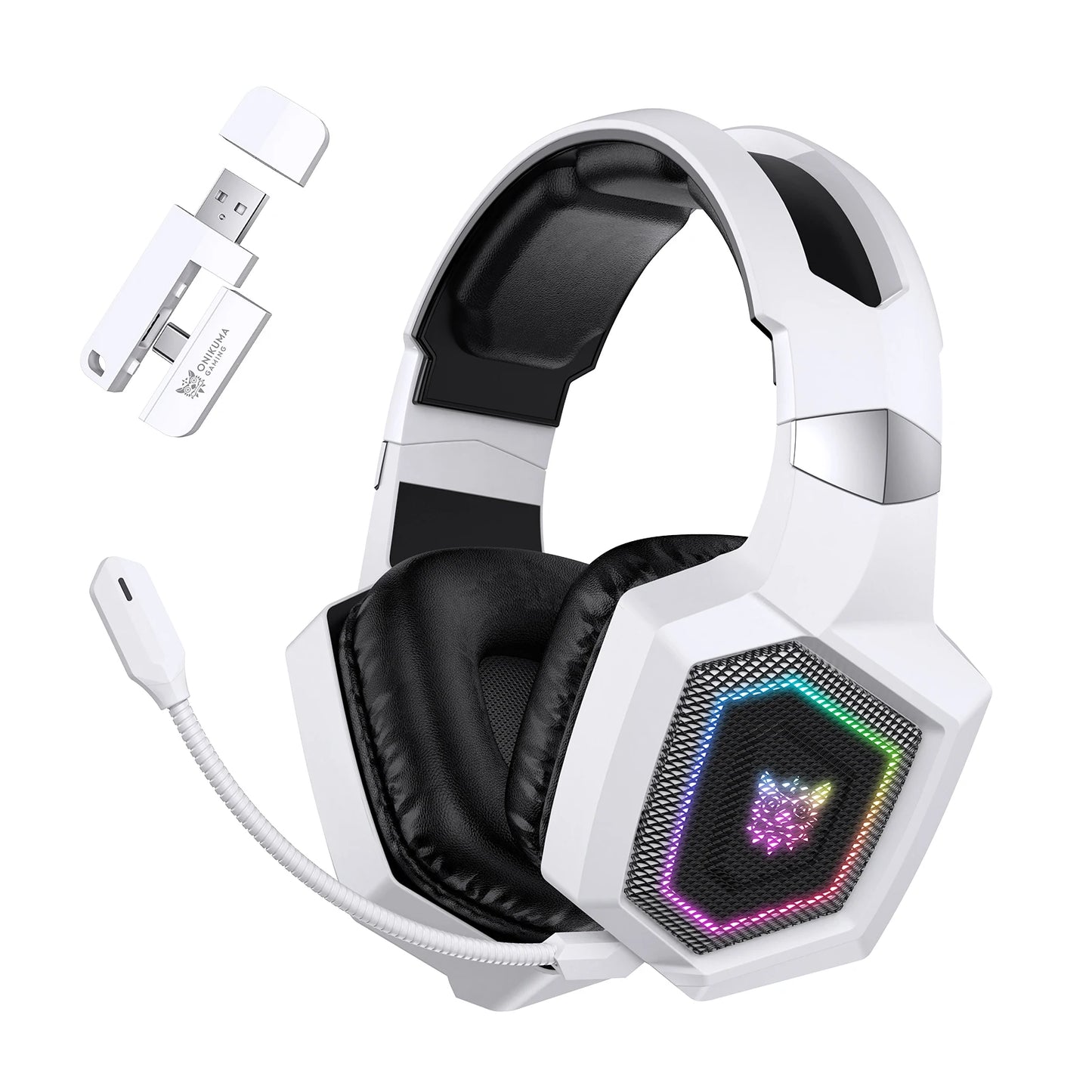 GT806 2.4GHz Wireless Gaming Headset HiFi Sound Quality PcLaptop With Microphone Noise Canceling Gaming Headphone For PC