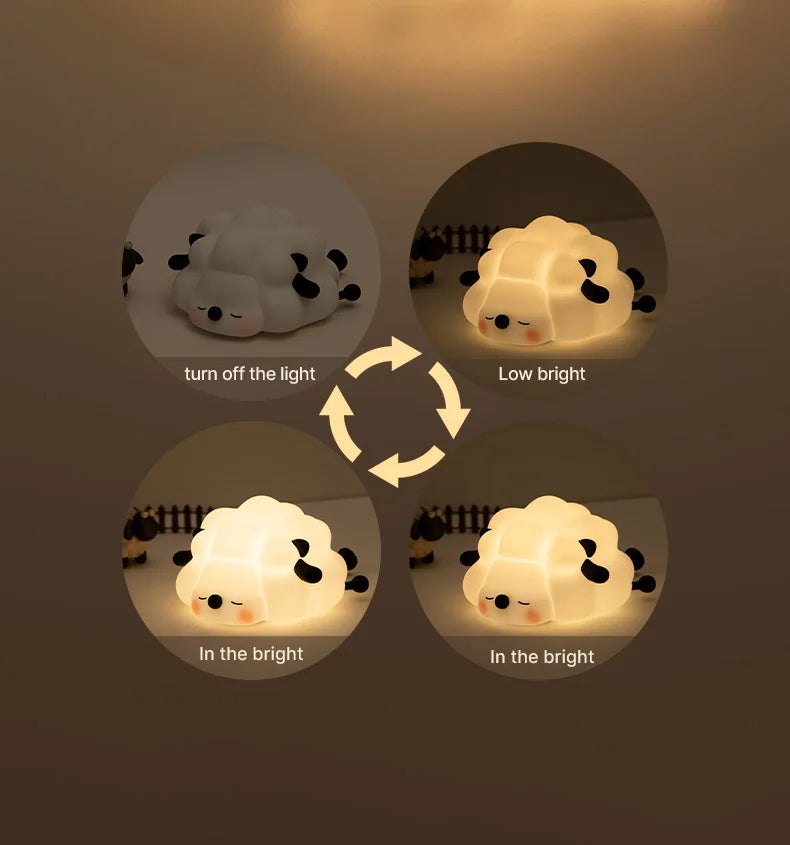 LED Night Light Squishy Novelty Lamp 3 Level Dimmable Nightlight for your RGB full of lights gaming table!!