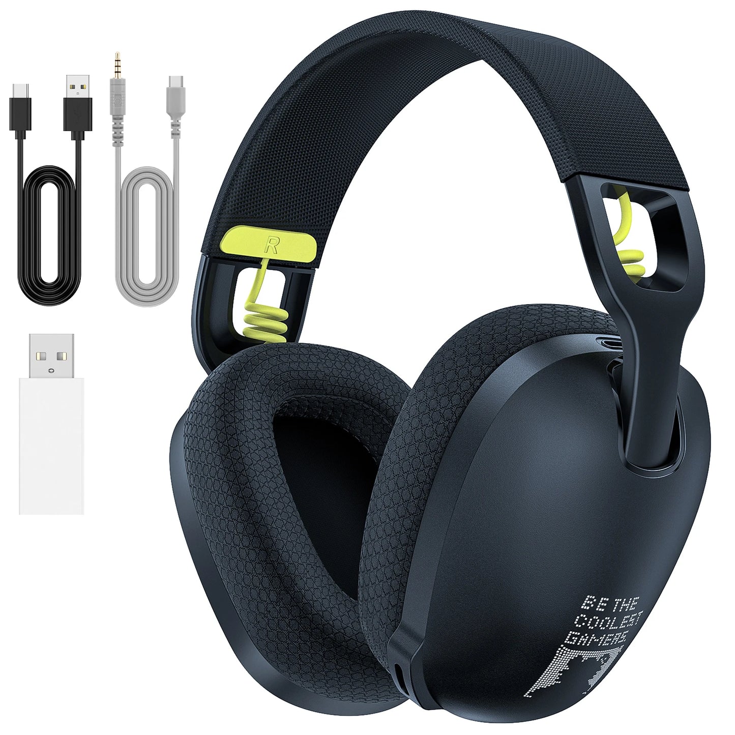 GT806 2.4GHz Wireless Gaming Headset HiFi Sound Quality PcLaptop With Microphone Noise Canceling Gaming Headphone For PC