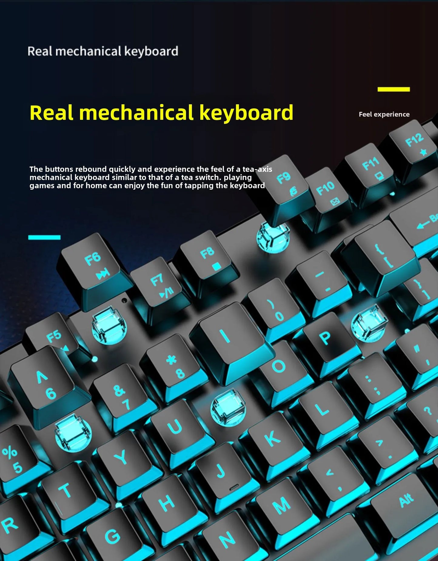 trendy Wired USB RGB Gaming Keyboard and Mouse Combo Ergonomic Waterproof Keyboard and Mouse Combos Set for Desktop Gamers