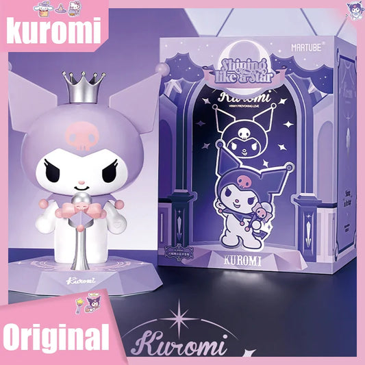 Genuine Sanrio Kuromi Speaker Anime Cartoon Kuromi Doll Toys Stage Stars Bluetooth Speaker Kawaii Soundbox.
