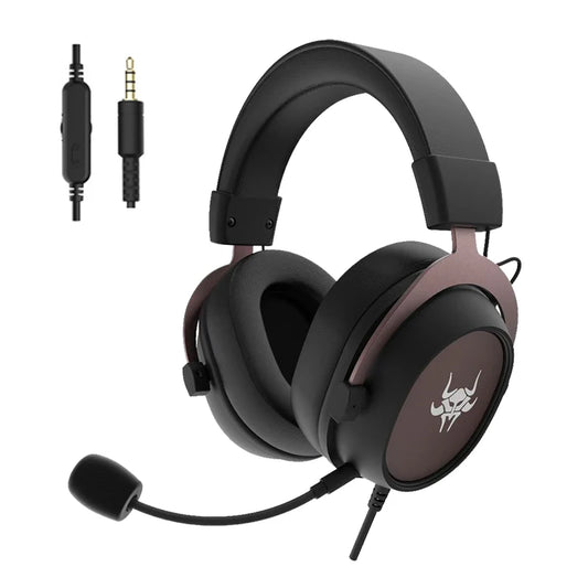 High Quality Wired Headset 3.5mm Detachable Mic Over-Ear Gaming Headphones with microphone For PC Computer PS4 PS5 Xbox Switch